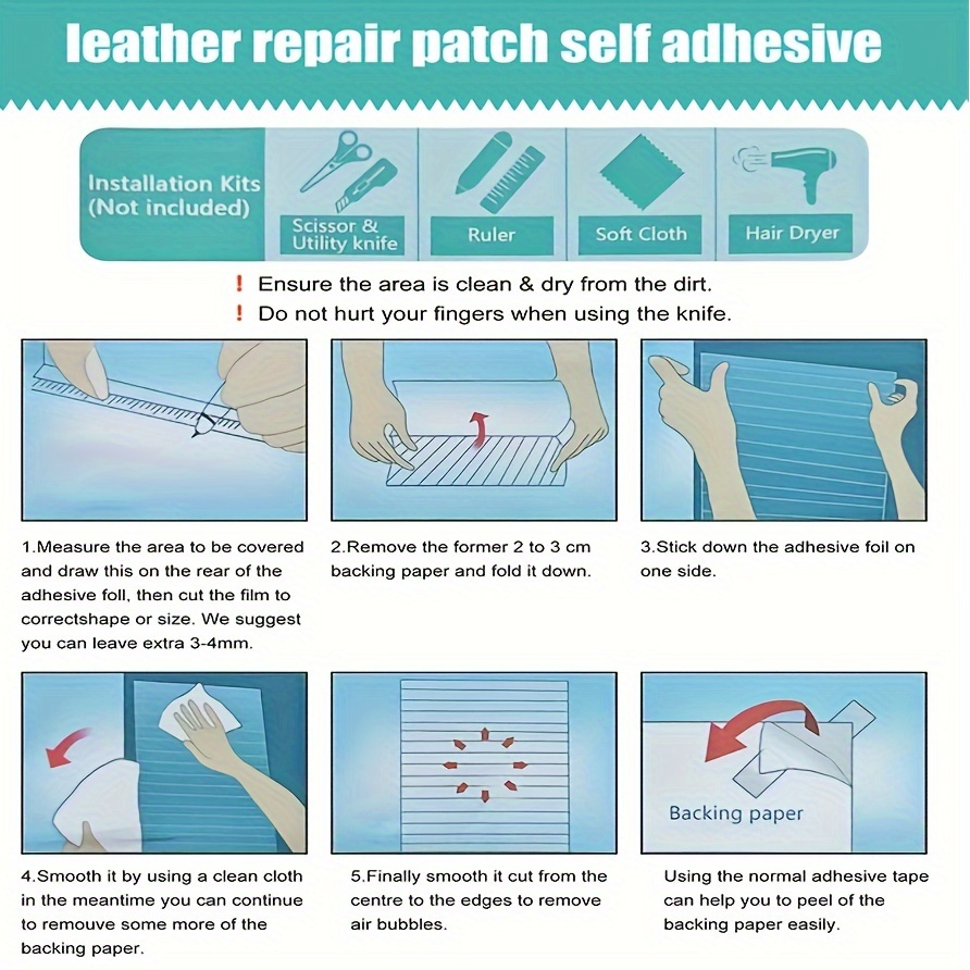 Leather Repair Patch Beige Leather Repair Tape Waterproof - Temu