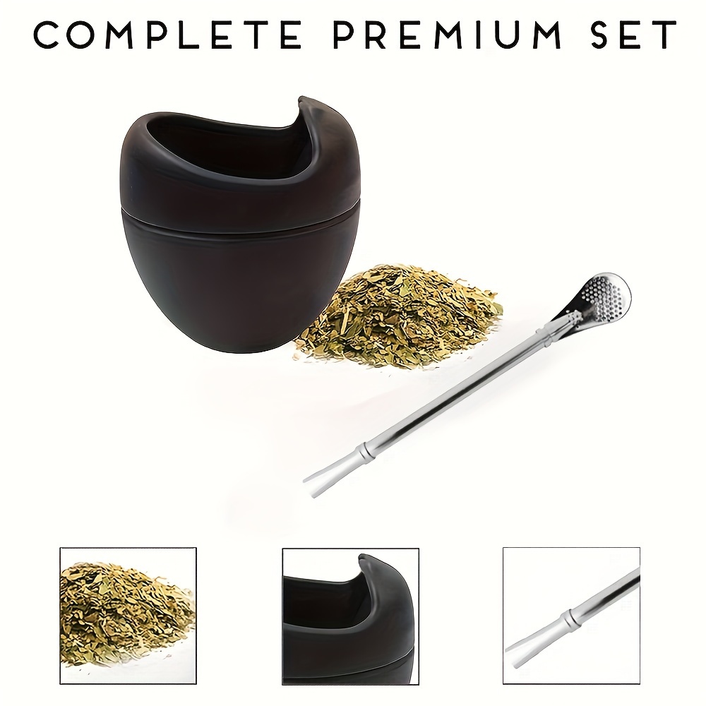 Set Mate Cup Bombilla Set Einschließlich 8oz Yerba Mate Cup - Temu