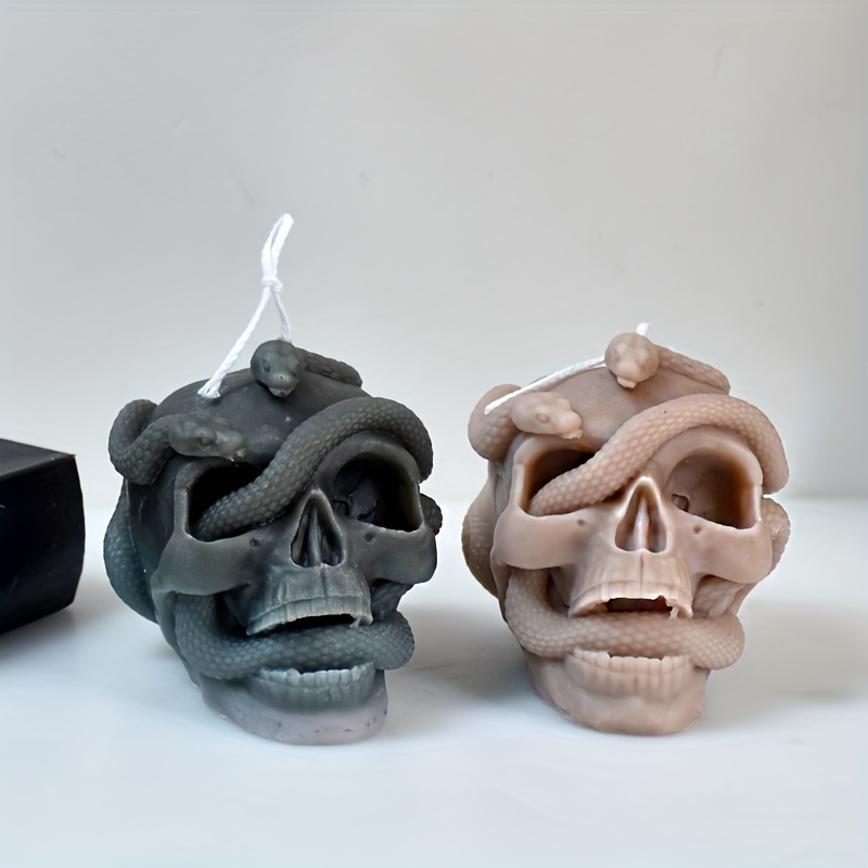 3d Snake Skull Silicone Mold Skeleton Head Resin Mold Skull - Temu