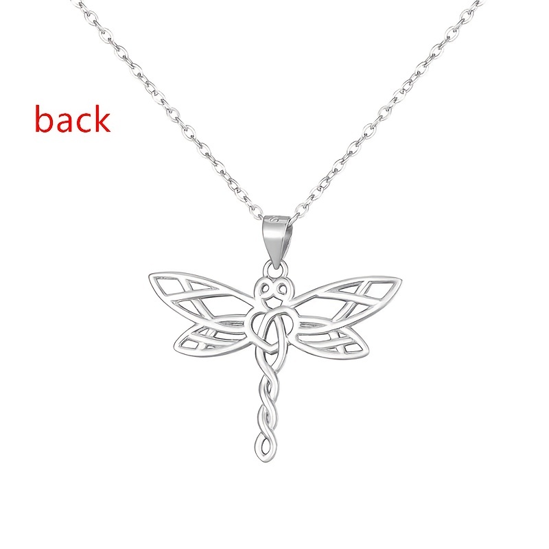 Gift for daughter from mom- Dragonfly necklace - Personalize the card –