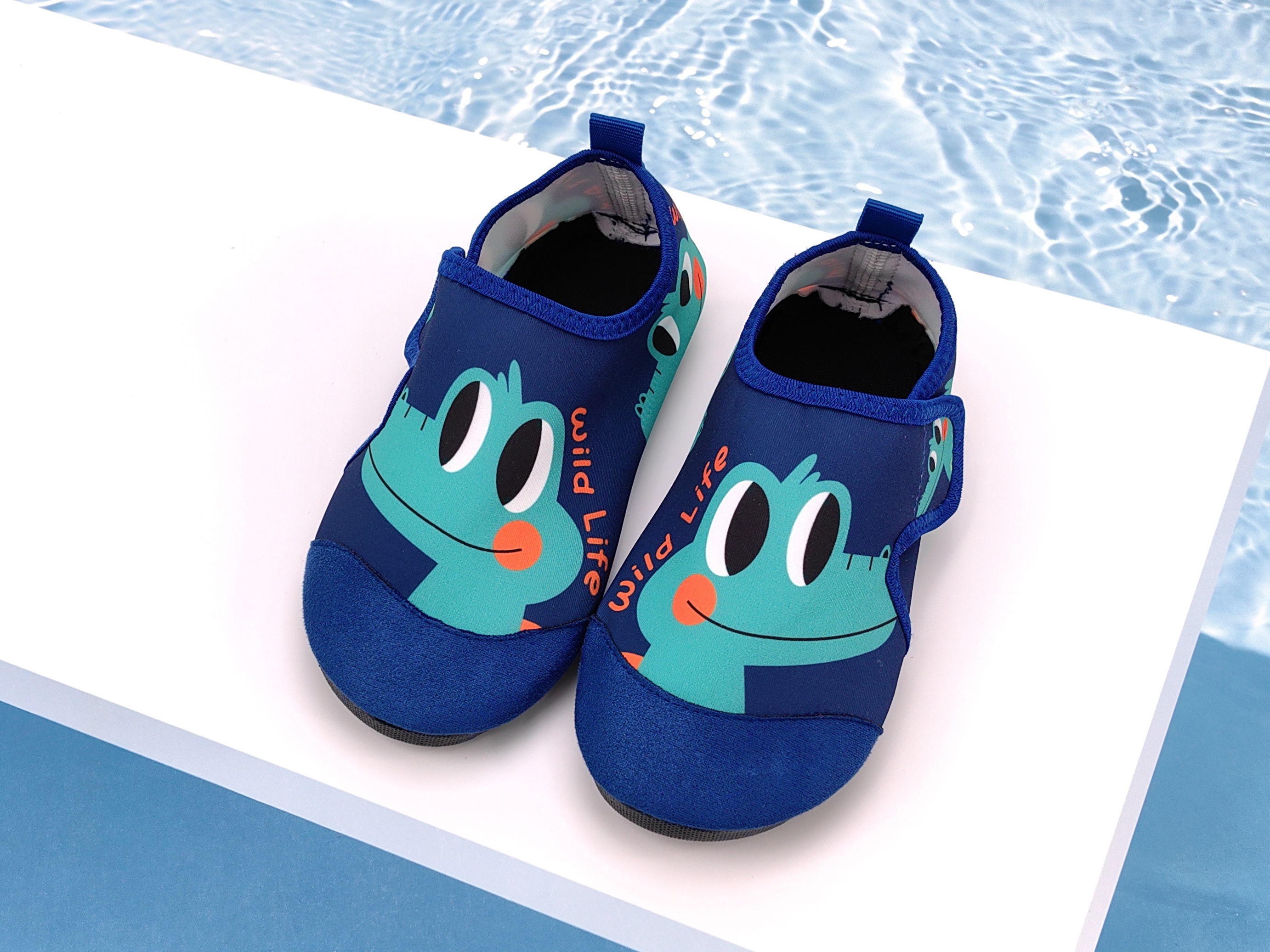 Cute Cartoon Toddler Water Shoes with Closure - Lightweight Quick-Dry Breathable Fabric & Non-Slip TPR Sole for Beach, Pool, Outdoor Summer Activities - Pink Girls & Boys Aqua Socks, Beach Wear | Fun Pattern Footwear | Adjustable Strap Footwear, High Quality Shoes
