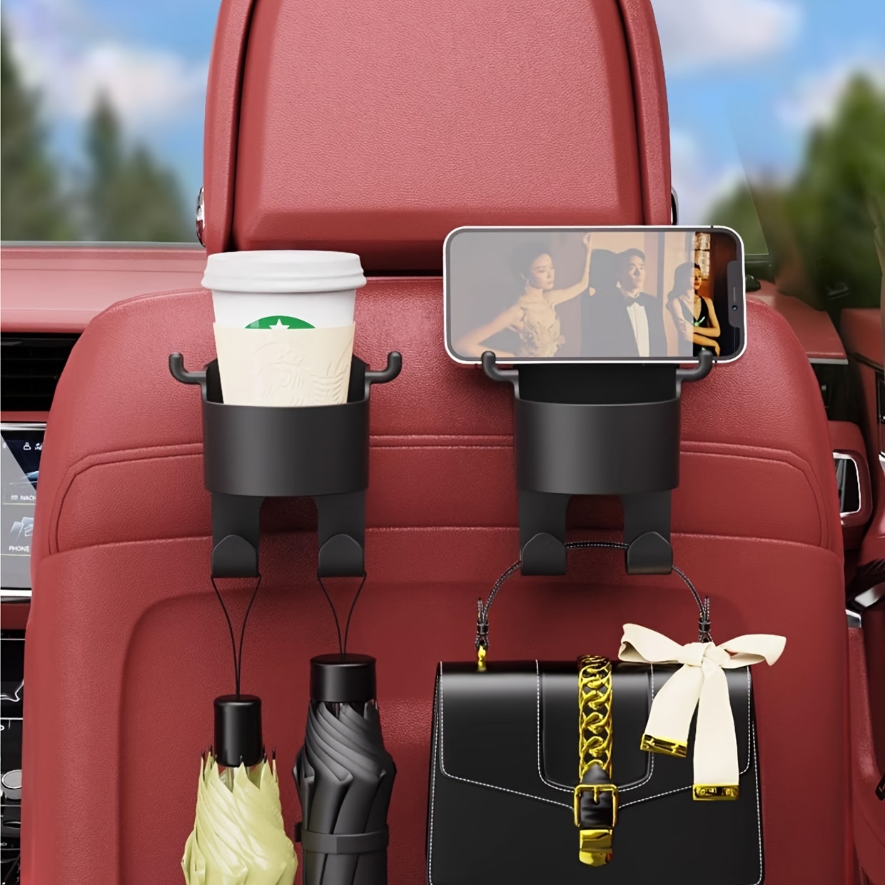 Car Seat Back Water Cup Holder Multifunctional Creative Mobile