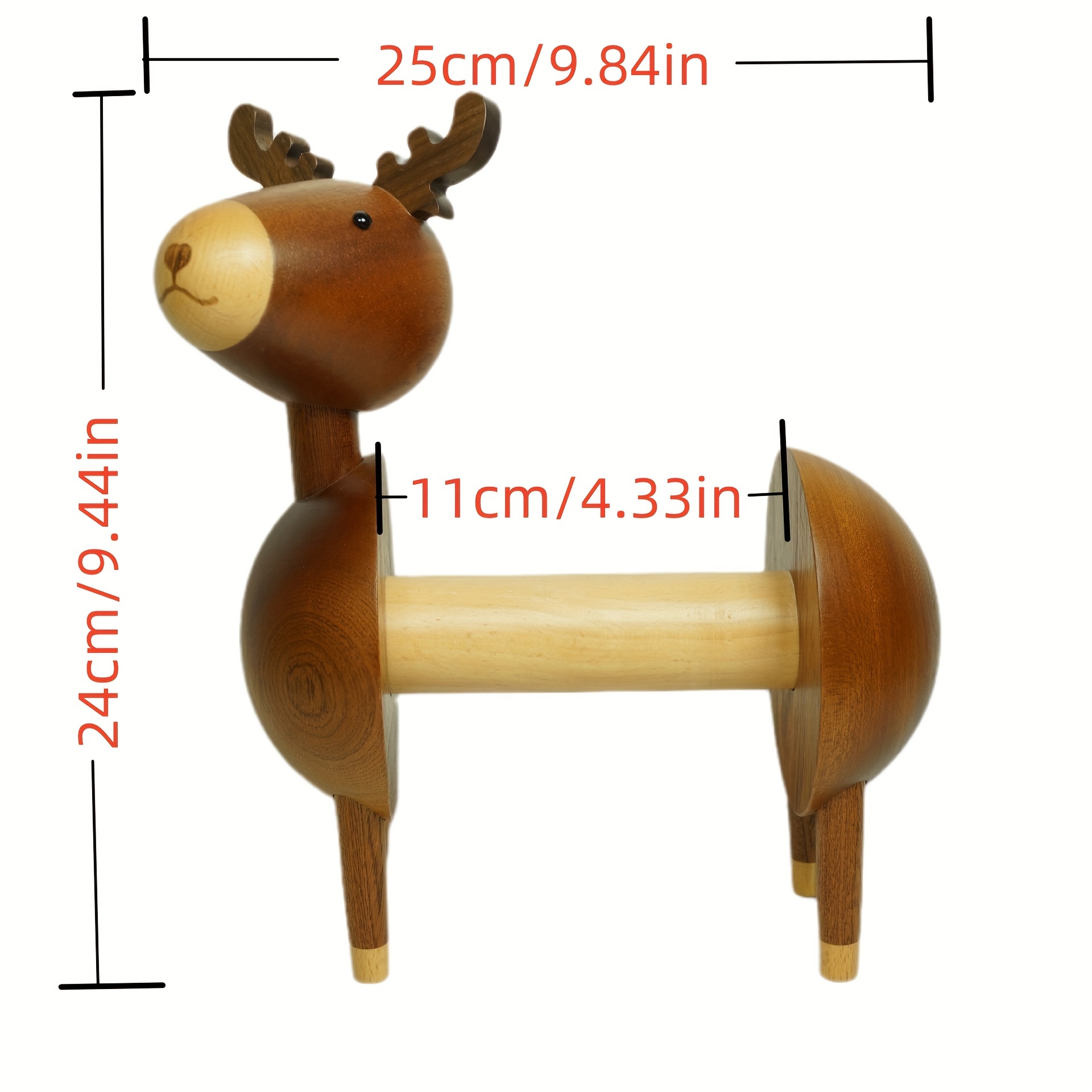 Nordic Wood Deer Tissue Holder Creative Toilet Paper Roll - Temu