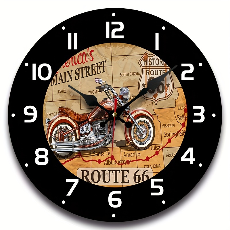 Wall Thermometer, Harley Davidson Motor Cycles Garage - Then Retro