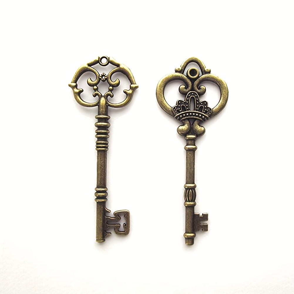 DuomiW Mixed 50 Antique Bronze Finish Skeleton Keys Rustic Key for DIY Wedding Party Decoration Favor Mini Treasure Gifts