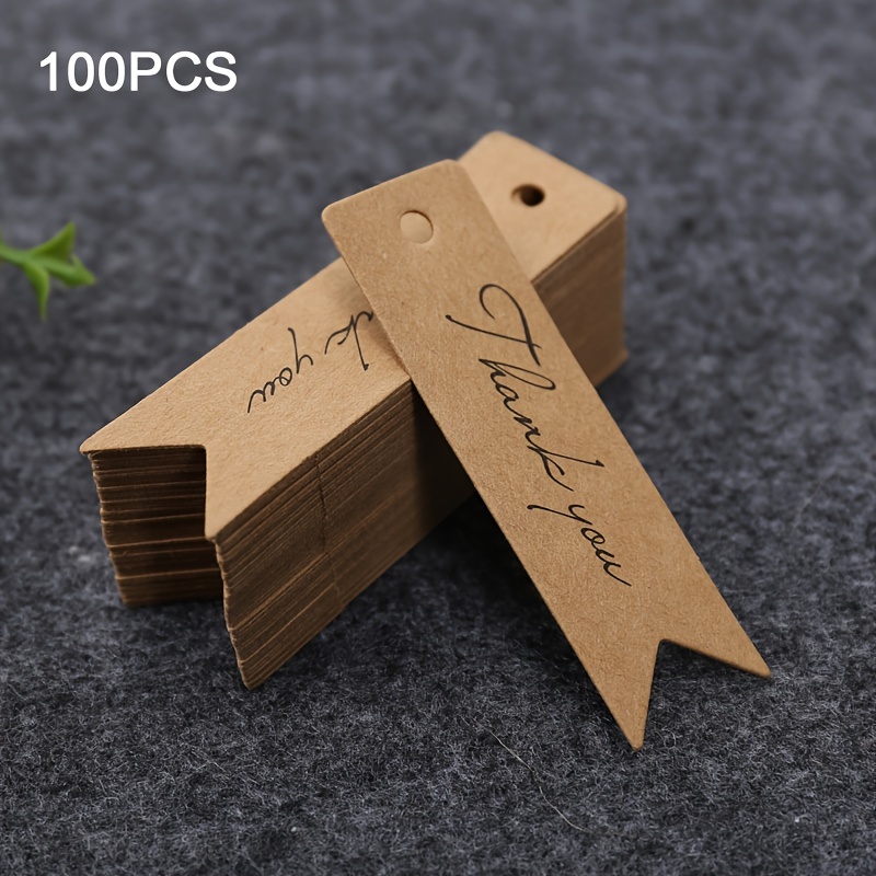 TEMU 100 Stück Dankeschön-Geschenkanhänger - - & Weißpapier Hängeetiketten für Backen, Geschenke & Partygeschenke