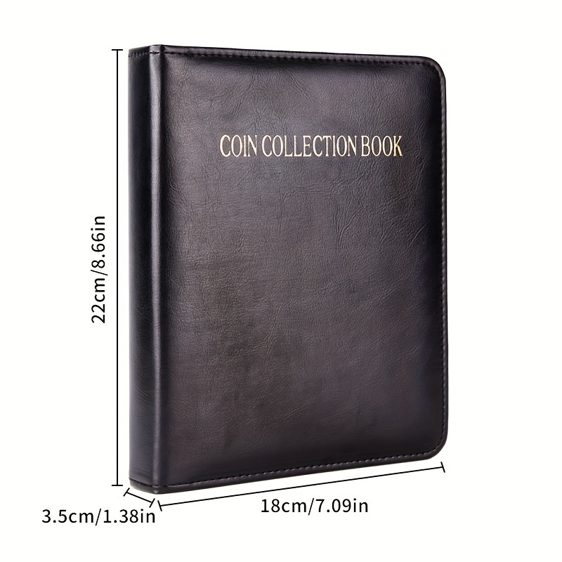 Coin Collection Supplies for Collectors, 300 Pockets Coins Collecting  Folder Album with PVC Free Sleeves for 20/25/ 27/30/ 38/ 46mm. Coin Book  Holder