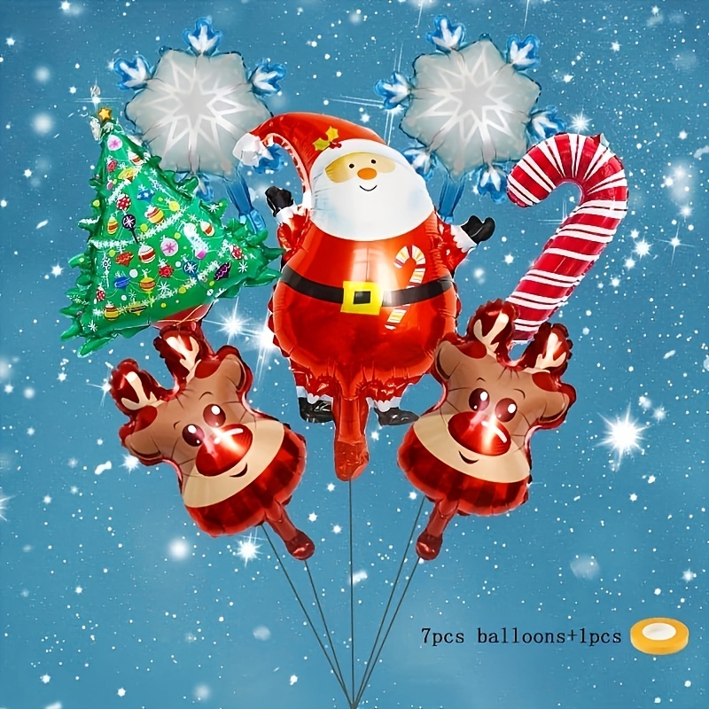 Santa Claus Christmas Foil Balloons Festive Holiday - Temu