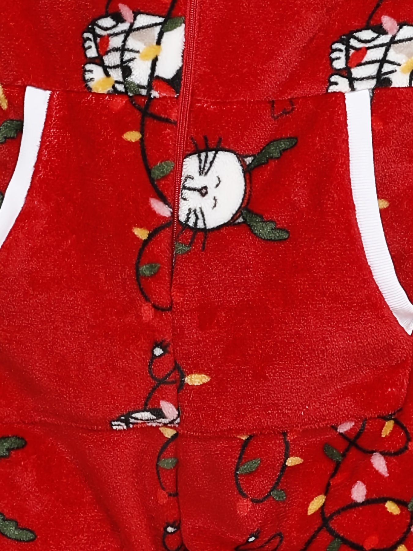 Adult Onesie Pajamas For Women, Christmas Winter Warm Flannel Hoodie  Jumpsuit One Piece Nightwear Sleepwear - Temu