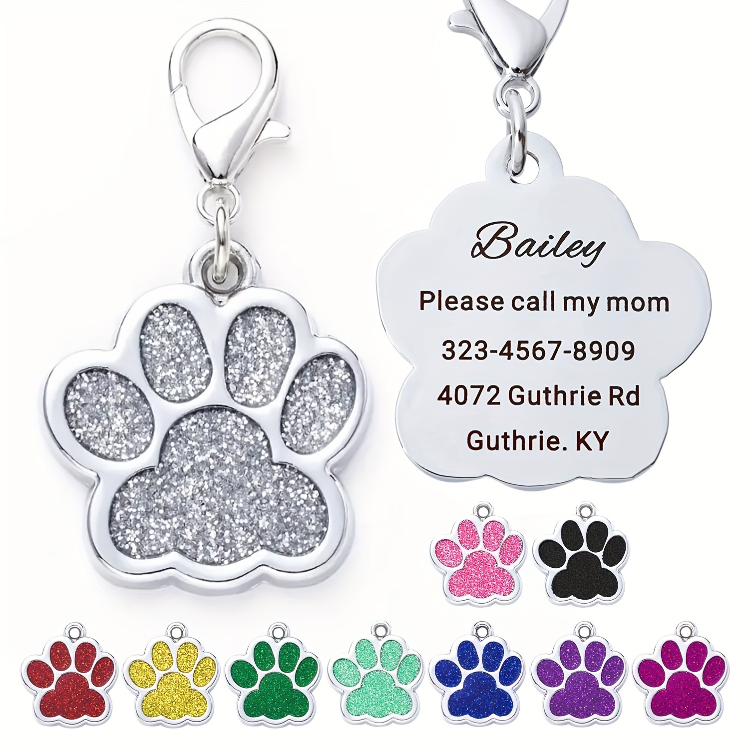 

Custom Engraved Dog & Cat Id Tags - Personalize With Your Pet's Name!