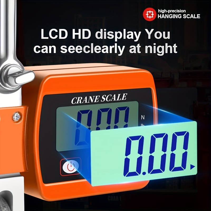 Digital Hanging Scale 1000kg/ 2204lbs Portable Heavy Duty Crane Scale LCD  Backlight Industrial Hook Scales Unit Change/Data Hold - AliExpress