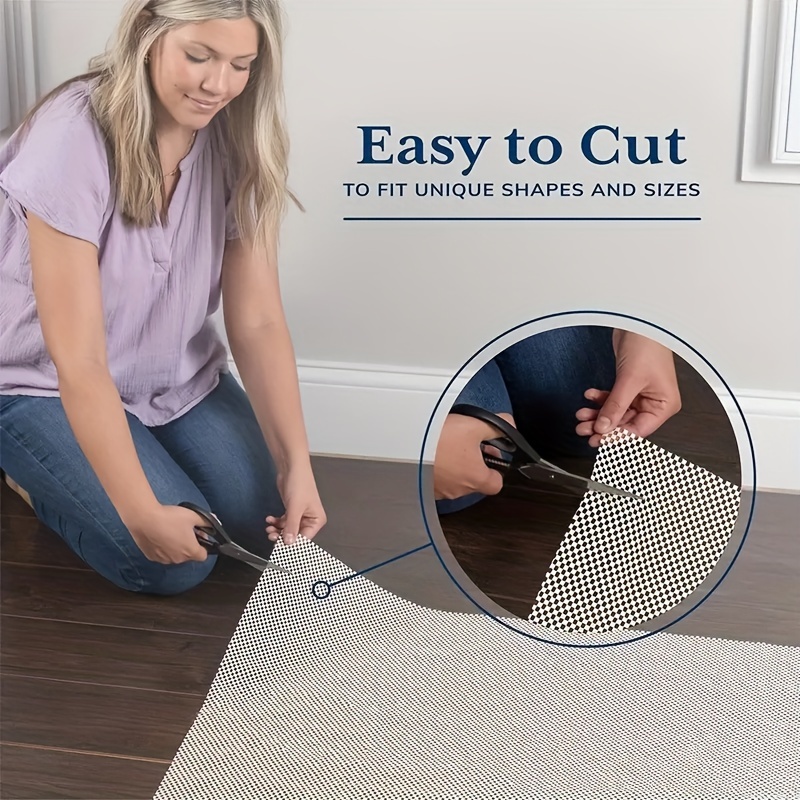 Non Slip Rug Pad Gripper Extra Thick Pads For Any Hard Surface  Floors,supper Grip Thick Padding Adds Cushion Prevents Sliding,keep Your  Rugs Safe And In ,rugs Accessories,cuttable - Temu