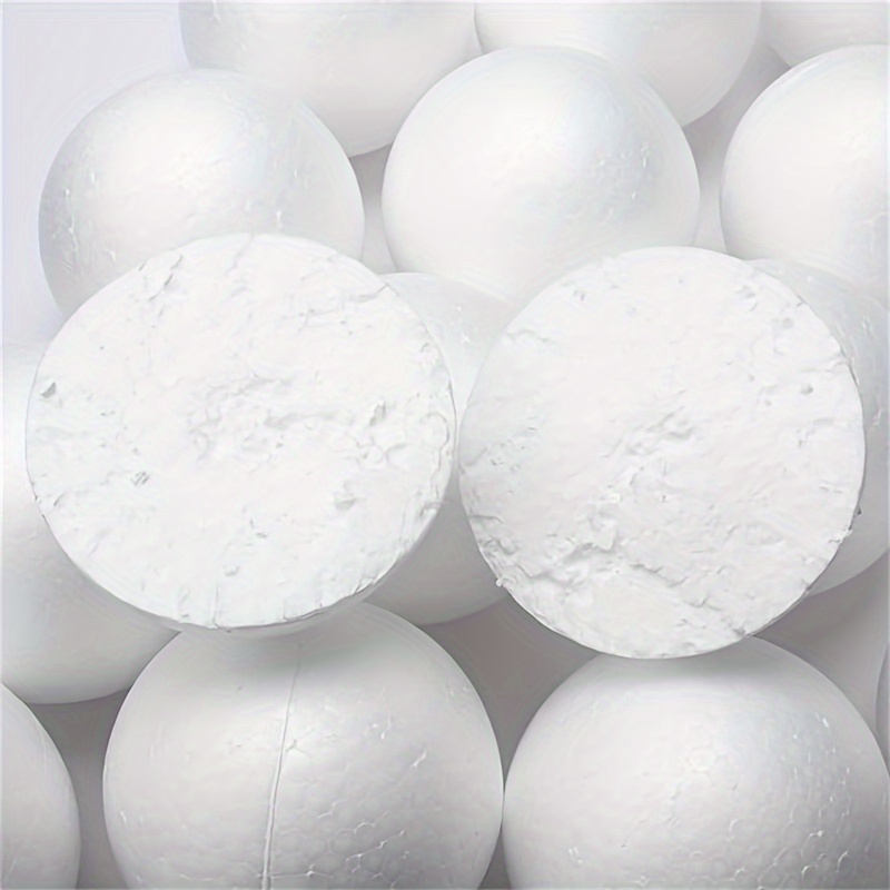Styrofoam Balls,Ultra Light Sturdy Foam Ball,White Polystyrene Smooth Round  Ball,for Arts and Crafts,Wedding and Holiday Party DIY,School and Modeling