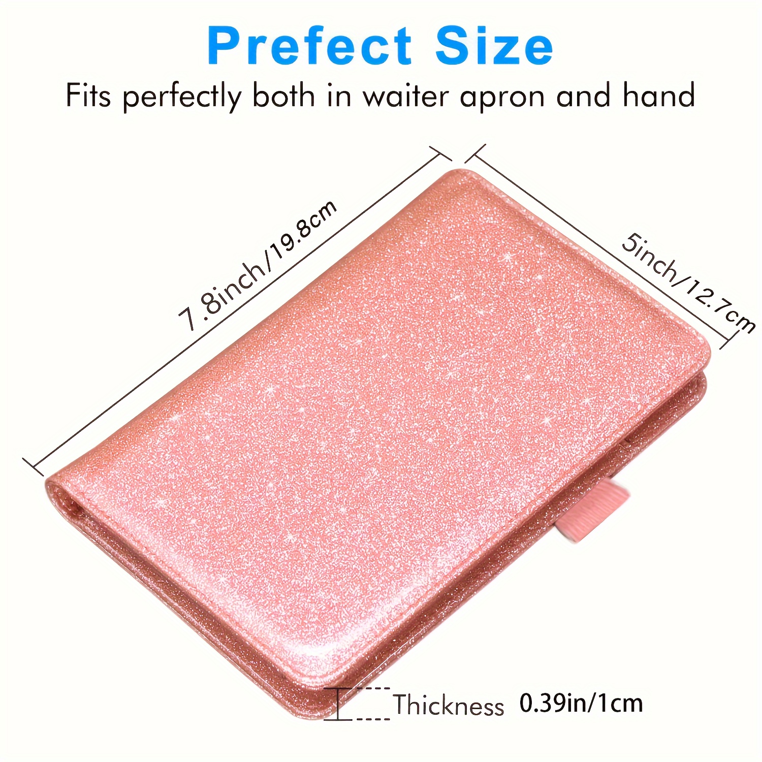 Server Books Waitress Guest Book Note Pad Cute Pocket Faux Temu