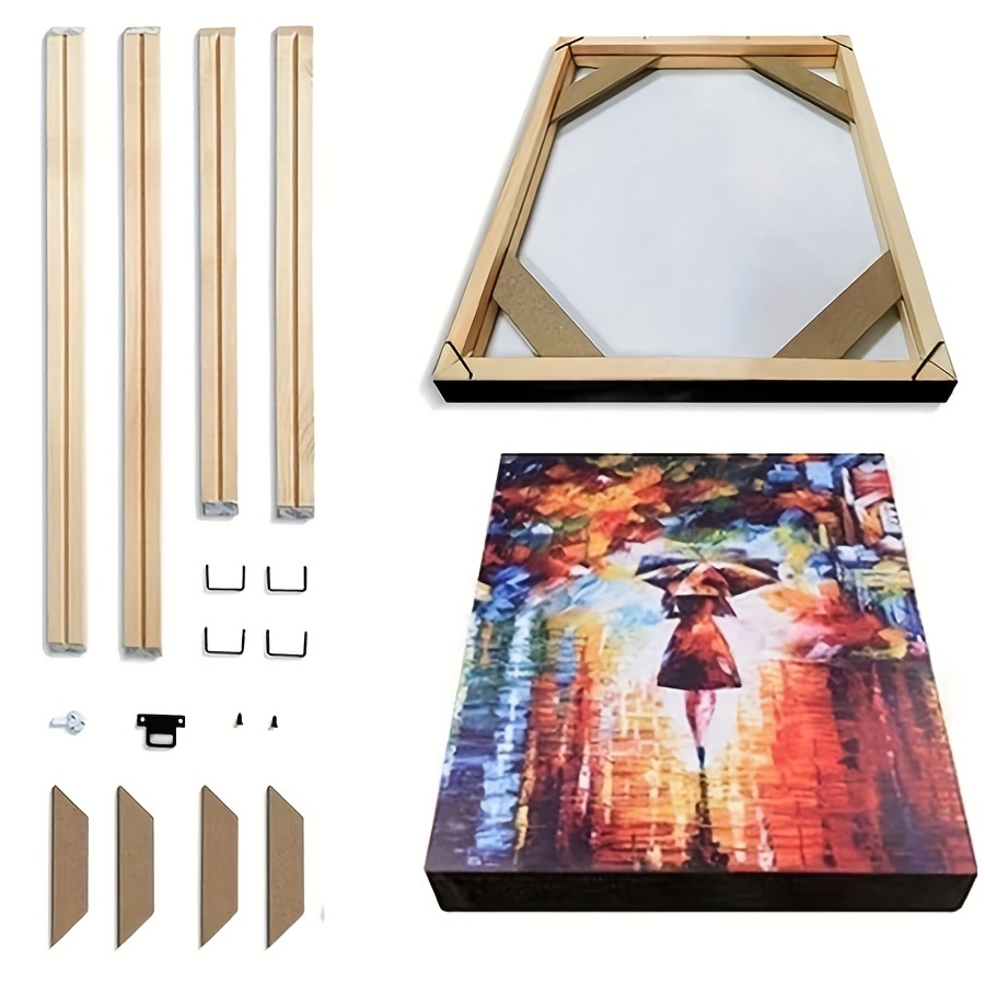 Kit de marco de madera para lienzo de bricolaje para pintura al