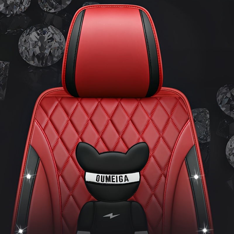 Super PDR Fundas para asientos delanteros de coche, universal, de piel  sintética, para asiento delantero, para coche, para la mayoría de coches