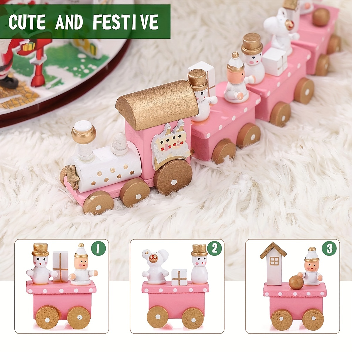 Pink wooden hot sale train table