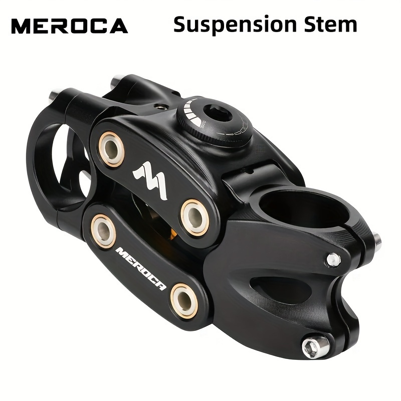 

Suspension Stem, 7 Degree Shock-absorbing Bicycle Stem, 4 Link Adjustable Stem For Gravel Mountain Bike Off-road 90mm