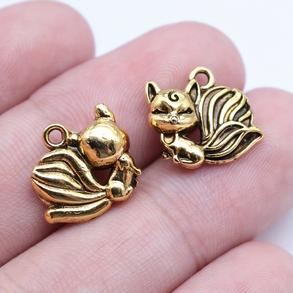 Mixed Animal Series Alloy Pendants Vintage Silvery Animal - Temu