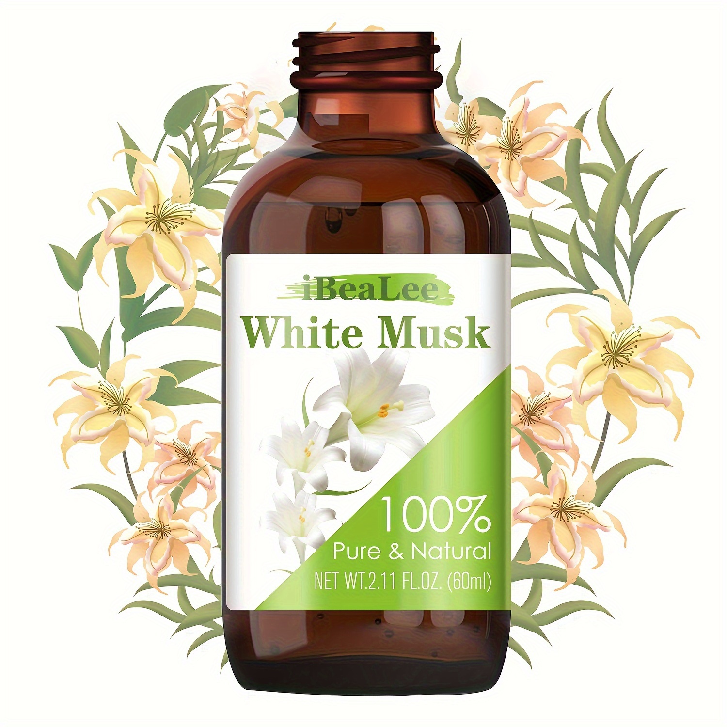 White Musk Lily Multi use Oil For Face Body And Hair Plant - Temu