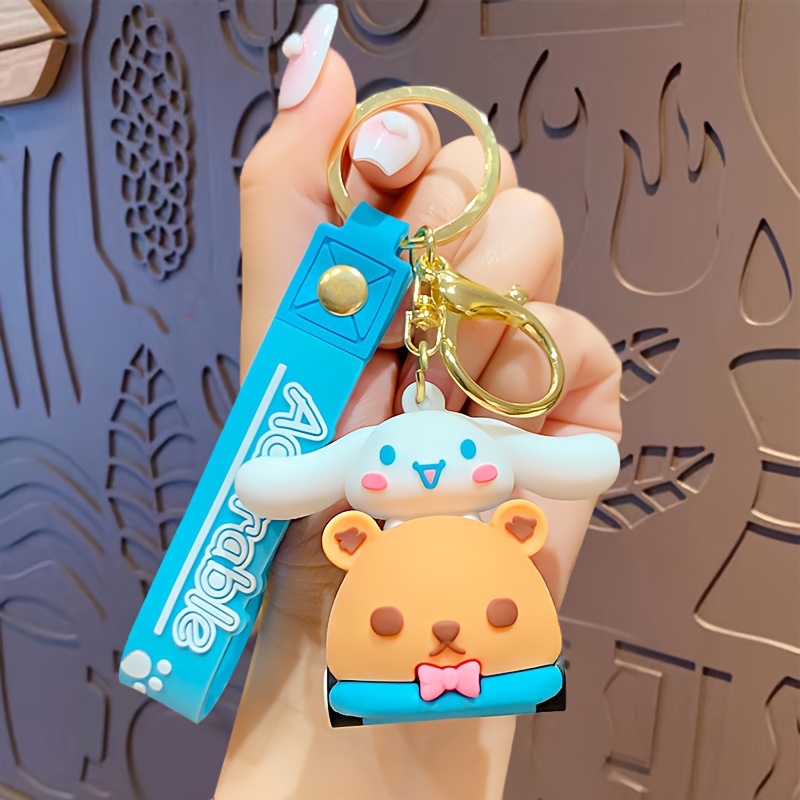 Süßer Taschenrechner Als Schlüsselanhänger - Cookie Design In Blau Für Schüler