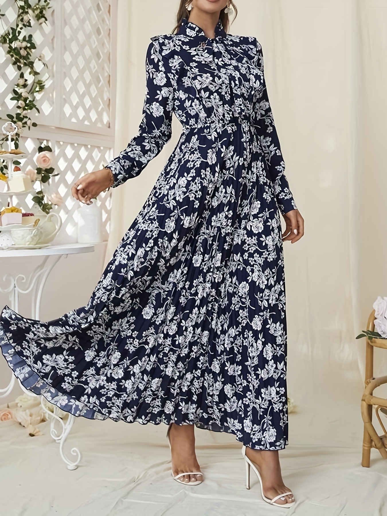 Long sleeve shop cinched waist dress