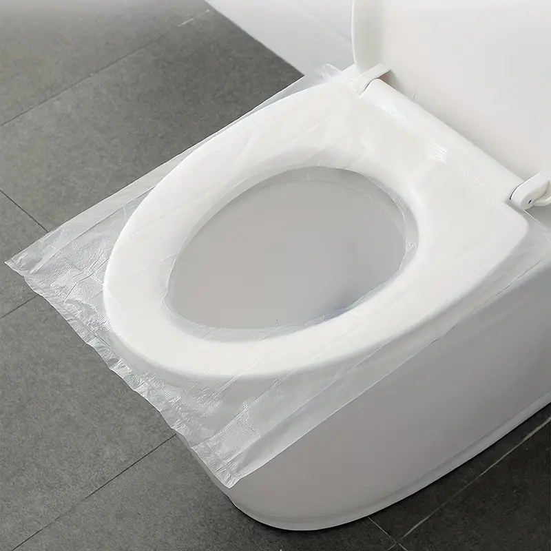5 Stück Transparente Einweg toilettenkissen Reisen Tragbare - Temu