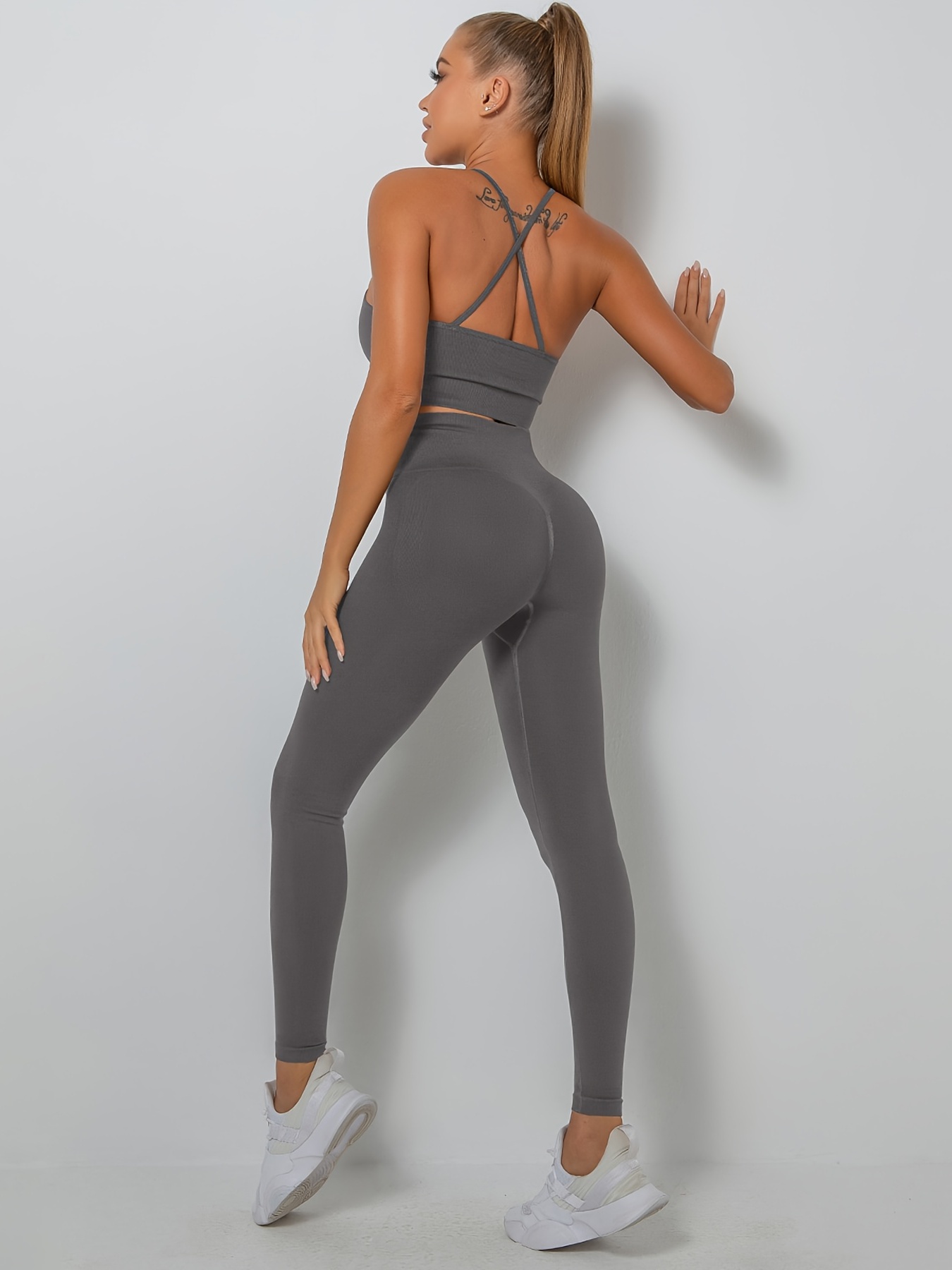 Fitness Yoga Set 2023 Summer Seamless Women's Sportswear Sexy Sport Bras  Tights Shorts Gym Clothing Running