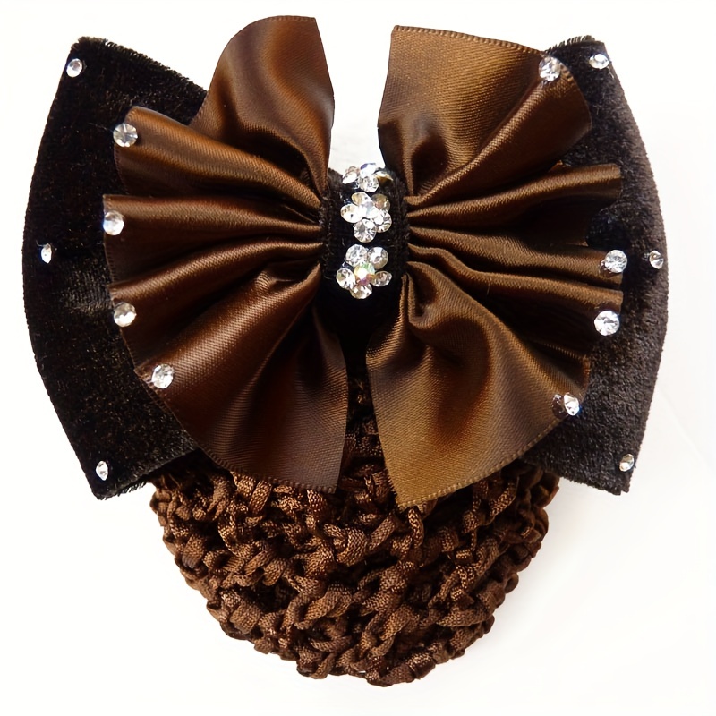 French Clip & Rhinestone Bow Vintage Barrette