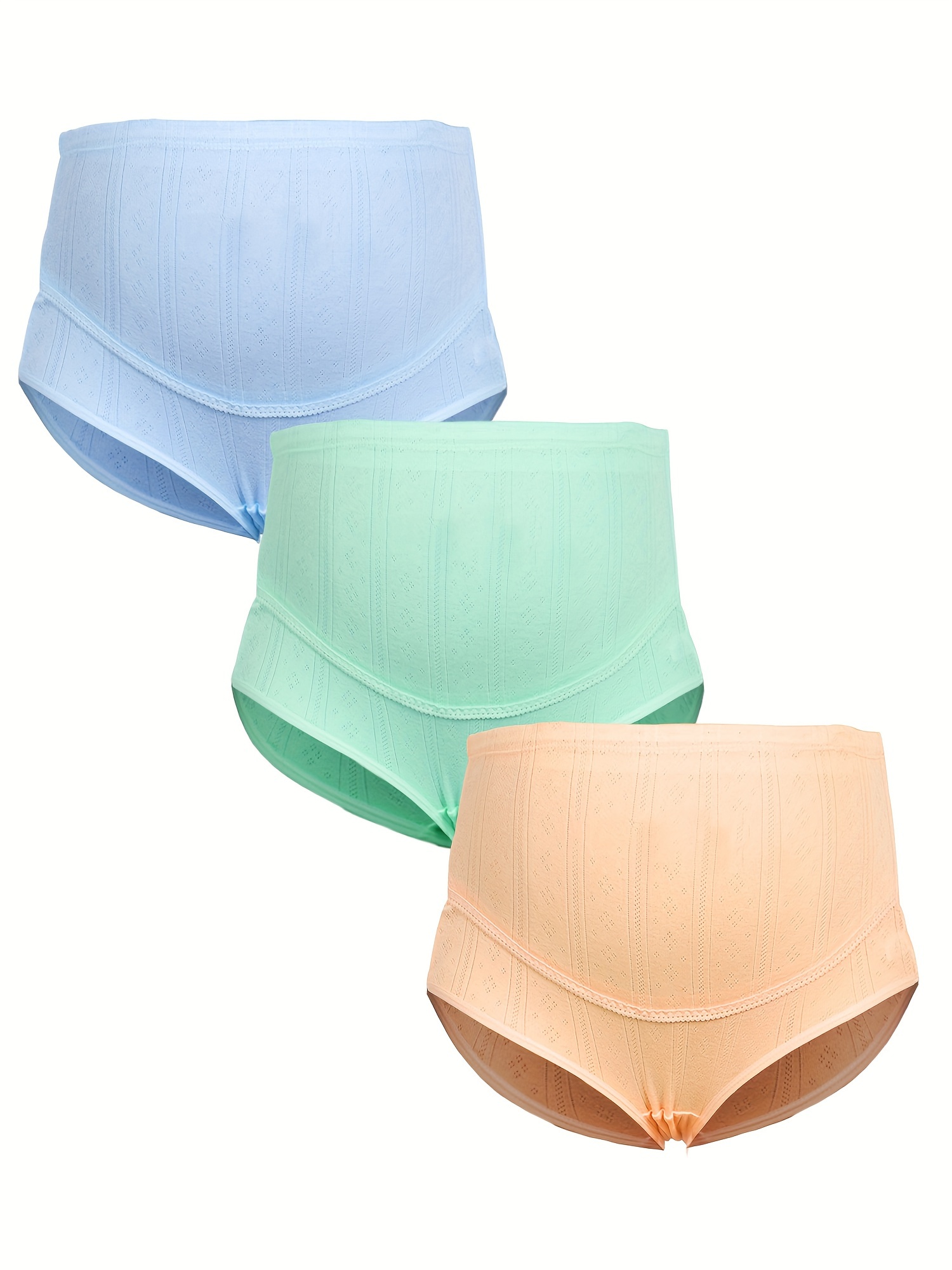 100 Cotton Maternity Panties High Waist Adjustable Belly Underwear