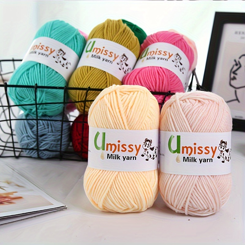 Solid Color Soft Yarn For Knitting And Crocheting Sweater - Temu