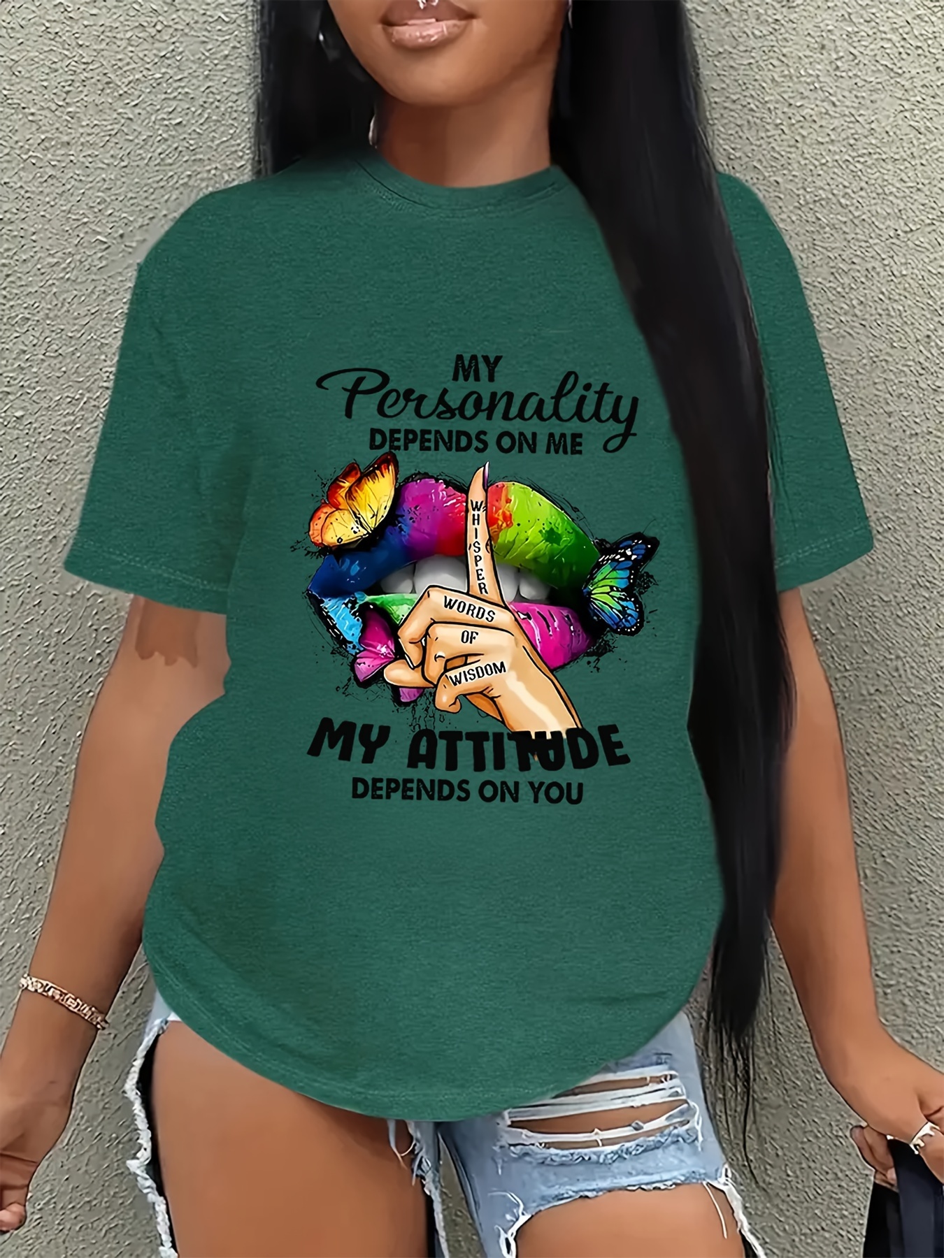 Plus Size Thanksgiving T-Shirt For Women - Thankful Graphic Print Short Sleeve Tee, Orange, XX-Large