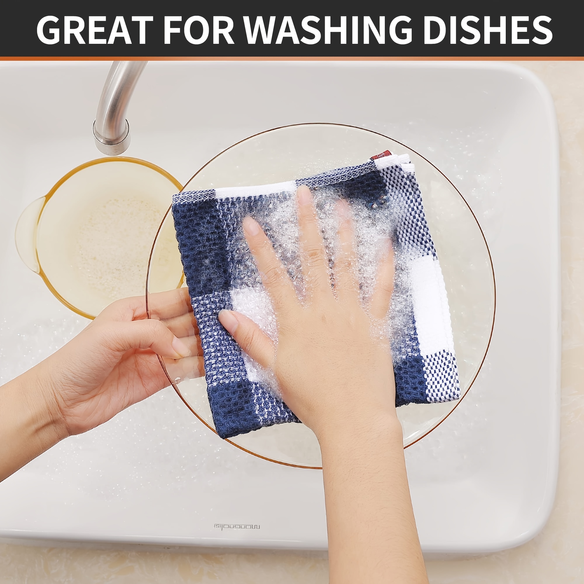 Ultra Soft Waffle Weave Kitchen Dish Cloths Absorbent Quick - Temu