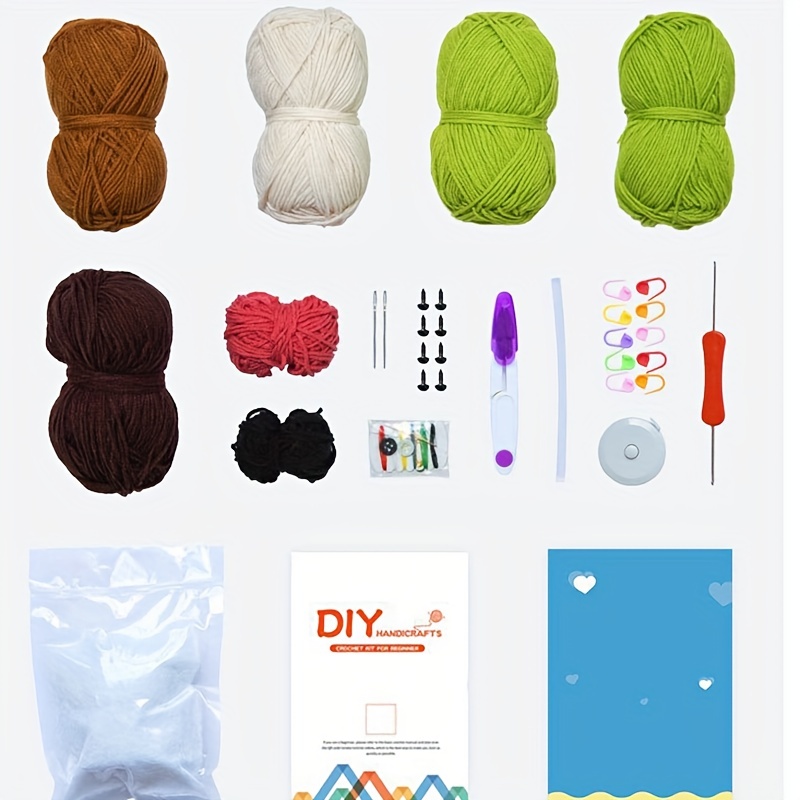 Crochet Material Package Hand made Diy Yarn Potted - Temu