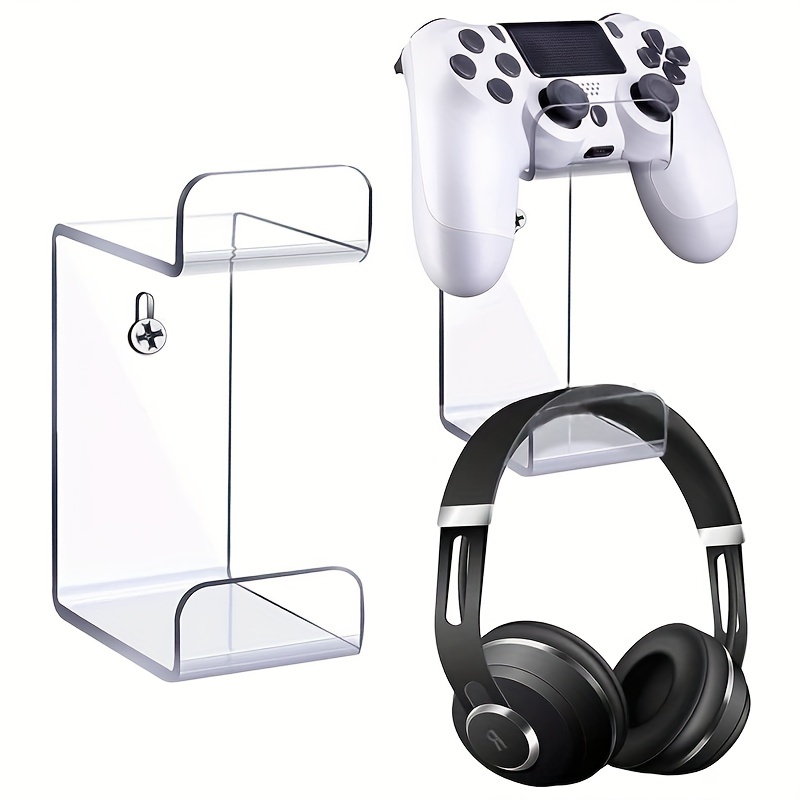  Wall Mount Stand for PS5 VR2 Gaming Accessories, Sturdy Steel  Wall Mount Bracket for PS VR2 Headset, Controllers, Remote and Cable, Game  Organizer with Controller Holder and Headset Stand for PSVR2 