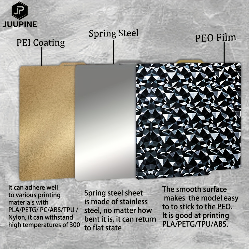 Pey Sheet Double Side Build Plate Texture Pei Smooth Pey For
