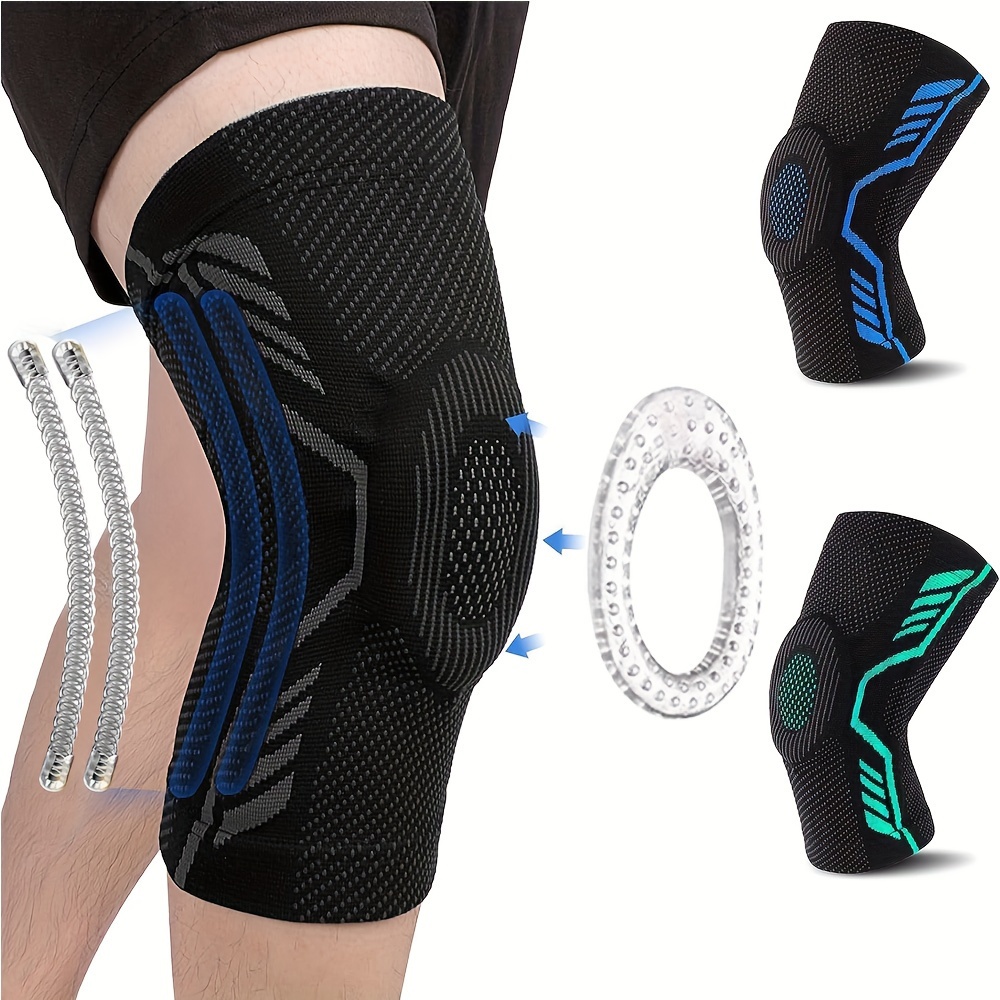 Knee Support Compression Sleeve Brace Patella Arthritis Pain Relief Gym UK