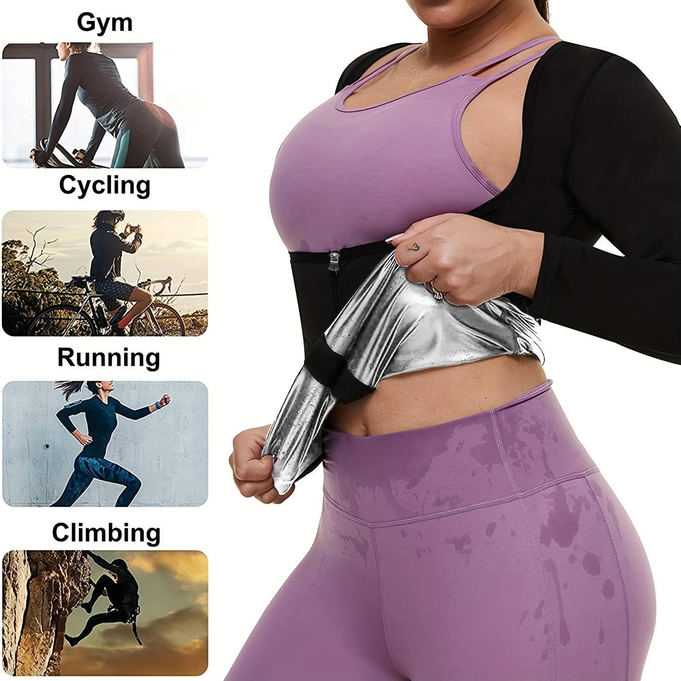 Waist Trimmer Women Sweat Body Shaper Waist Trainer Long - Temu Canada