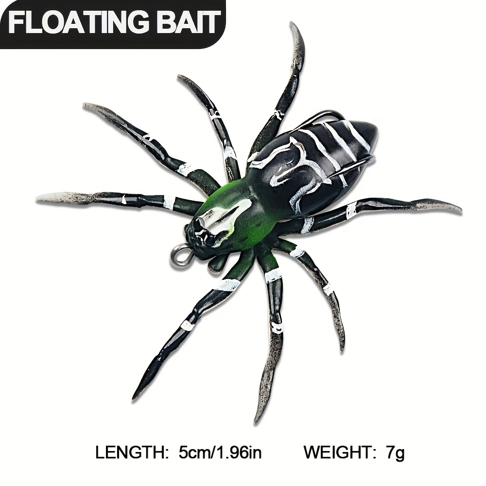 Floating Lure Bait Water Spider Soft Bait Artificial Perch - Temu