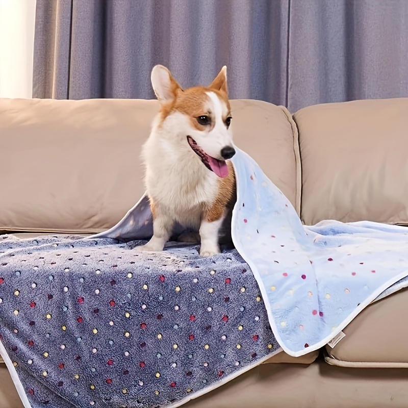 

1pc Dog Blanket Super Soft And Warm Coral Velvet Dog Nest Mat Cat Dog Blanket
