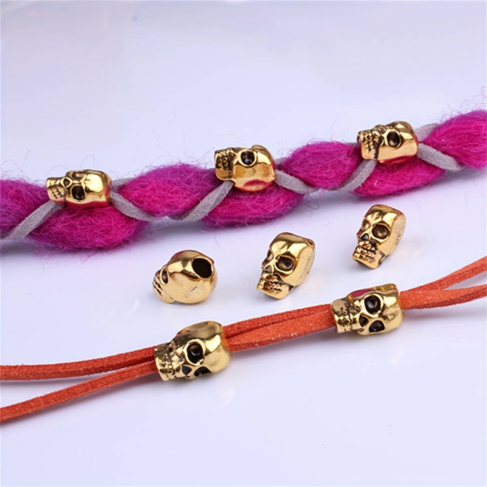 

5pcs/set Retro Beads For Braids - Stylish Metal Hair Cuffs For Women And Girls - Diy Jewelry Decoration Accessories