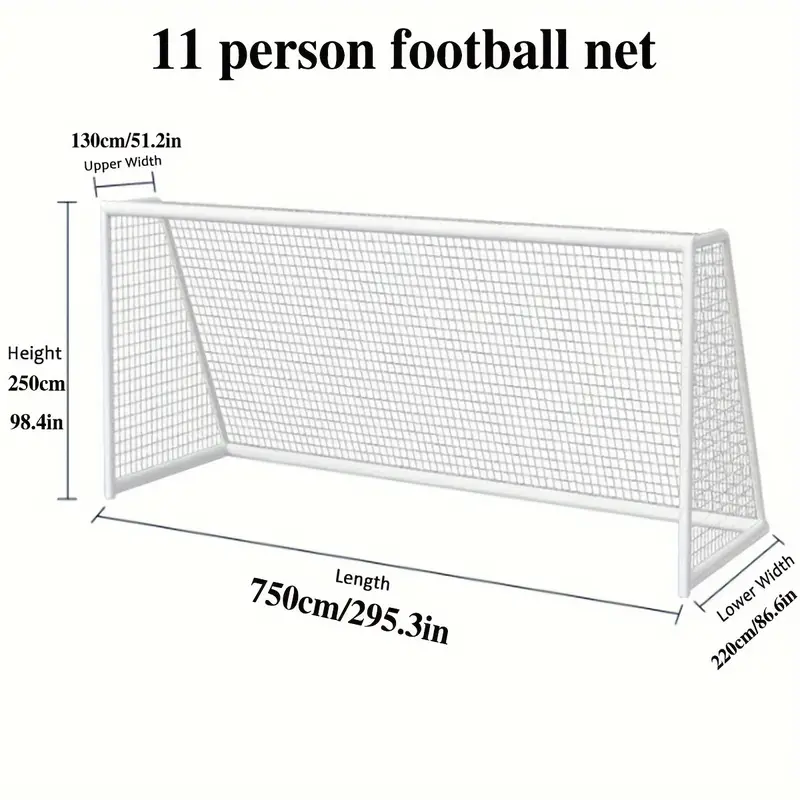 1 Conjunto 11 Pessoa Padrão Futebol Net, Futebol Jogo Treinamento Net,  Portátil PE Futebol Substituição Net (incluindo Duas Peças) - Temu Portugal