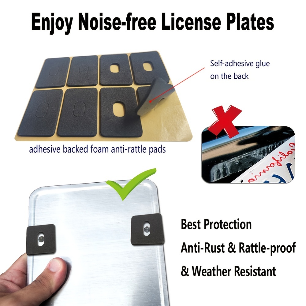 2 pcs License Plate Covers with Clear Bubble Design Unbreakable Fits All  Standard 6x12 Inches Novelty/License Plates