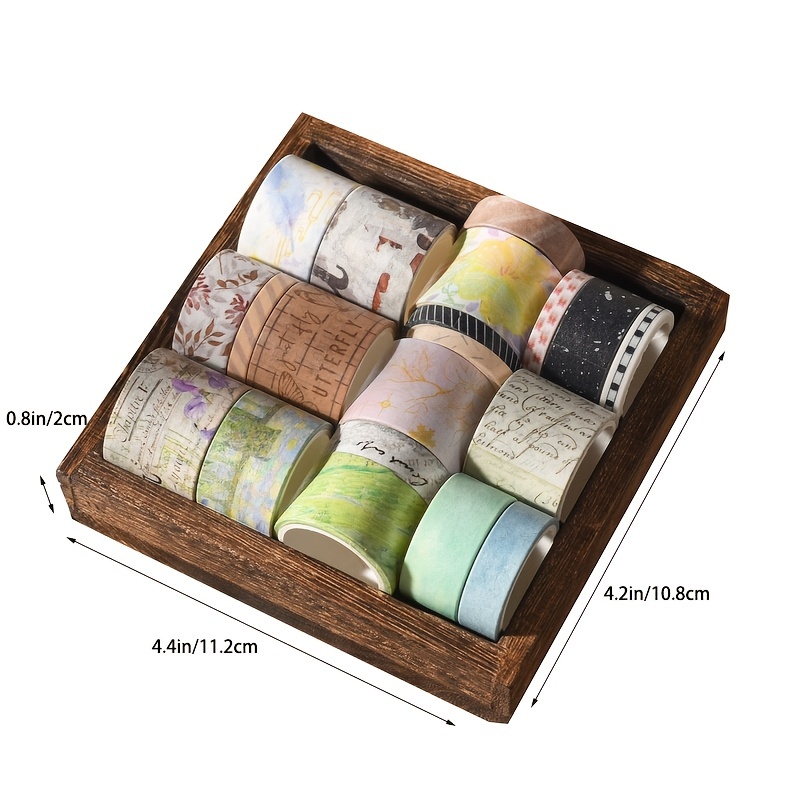 20 Pcs vintage style slim Washi Tape Set Scrapbooking Diy Journal  Stationery Masking Tapes Deco Art Supplies Gift Sticker