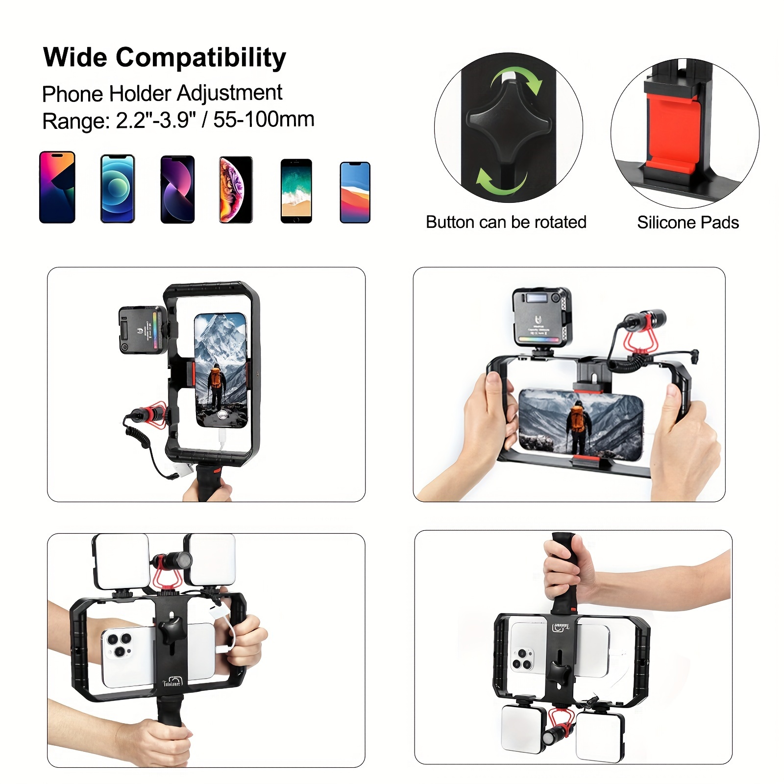 Sxhlseller Handy-Käfig, tragbarer Smartphone-Handheld-Videokäfig