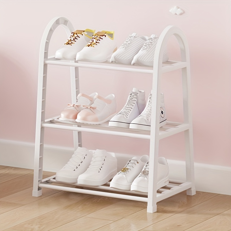 Industrial Pipe and Wood Shoe Rack, Shoe Organizer