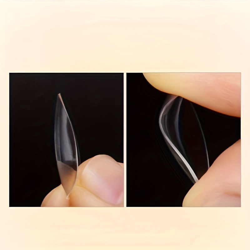 120pcs Half Matte Clear Soft Gel Nail Tips