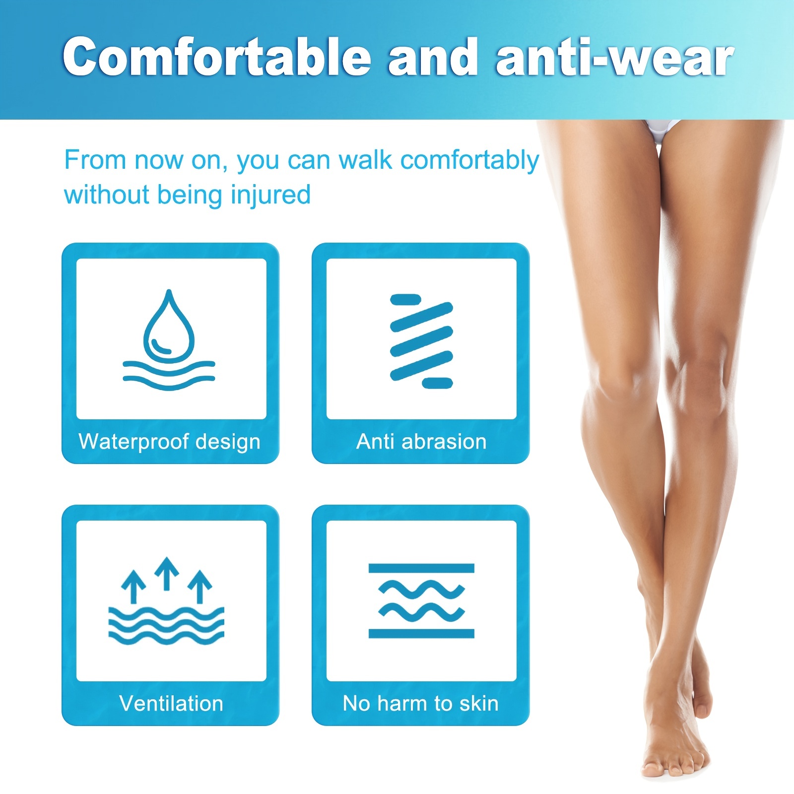 Thigh Friction Protection Stickers High Elastic Leg Protector