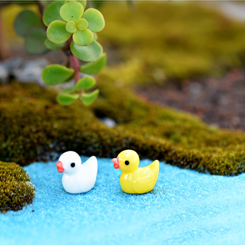 100/200PCS Mini Rubber Ducks Miniature Resin Ducks Tiny Yellow Duckies