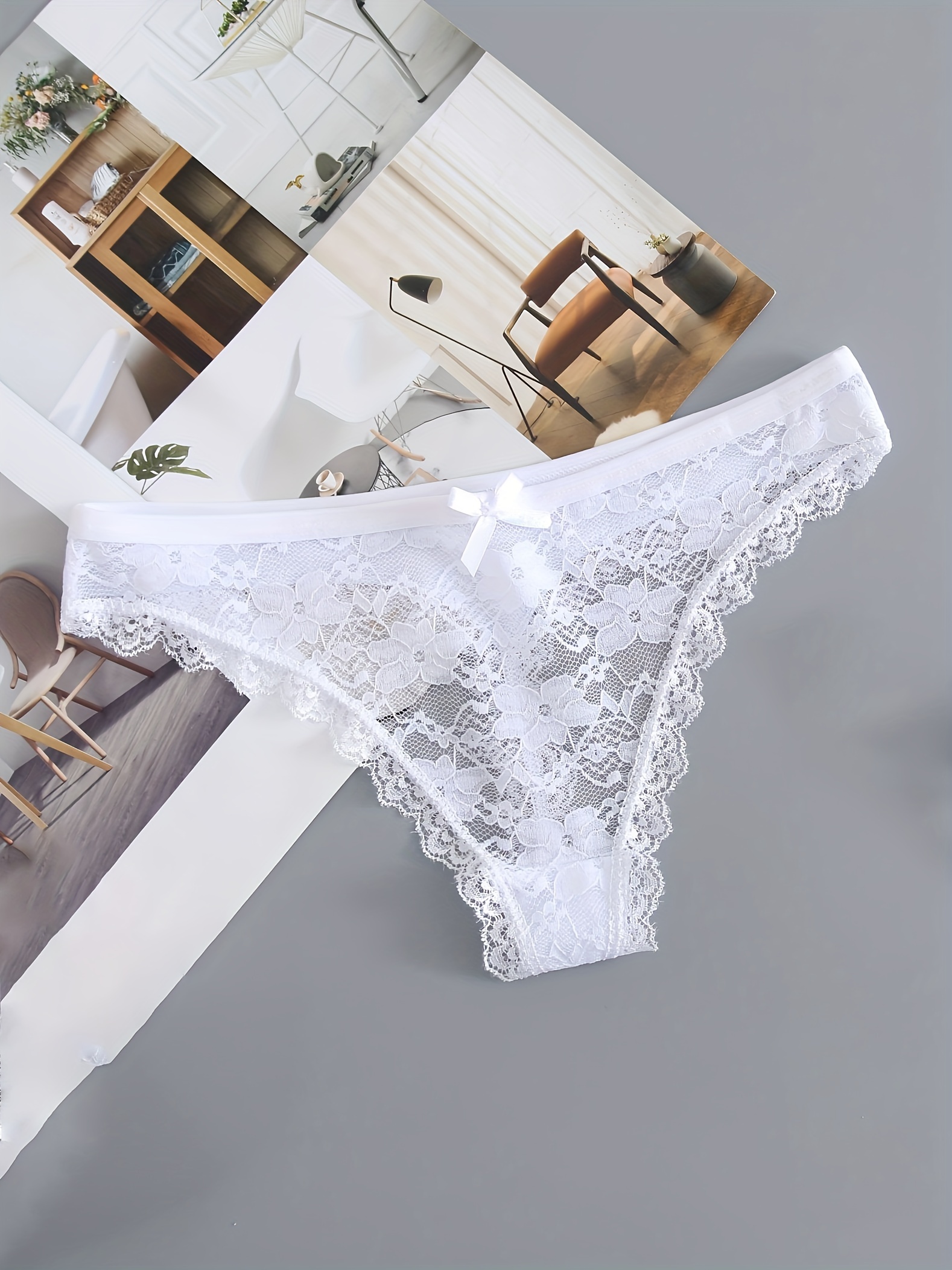 6pack Women's Lace Thong Panty